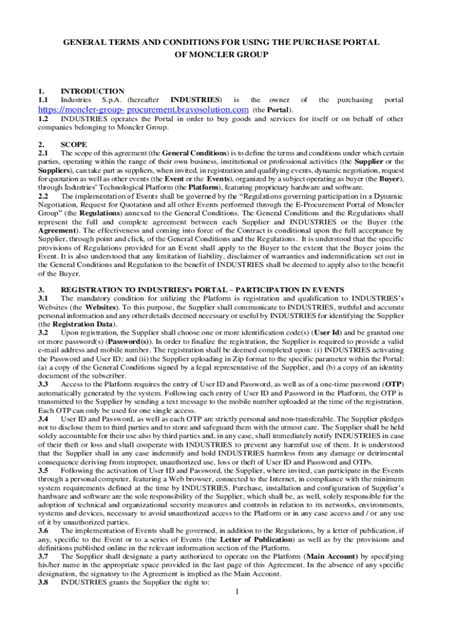 TERMS AND CONDITIONS GOVERNING PARTICIPATION IN .